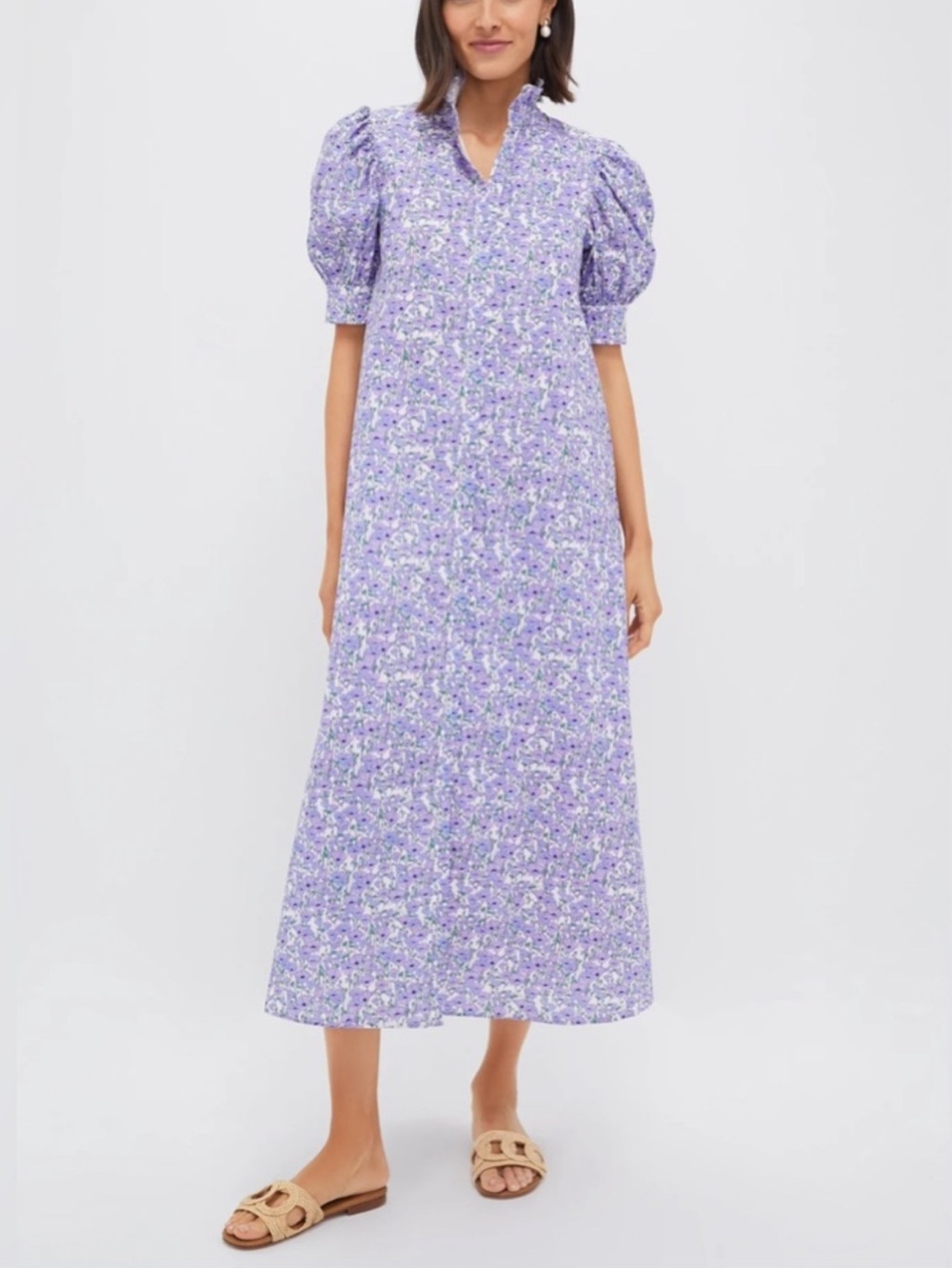 Tuckernuck Hyacinth House Louisa Purple Floral Maxi Dress